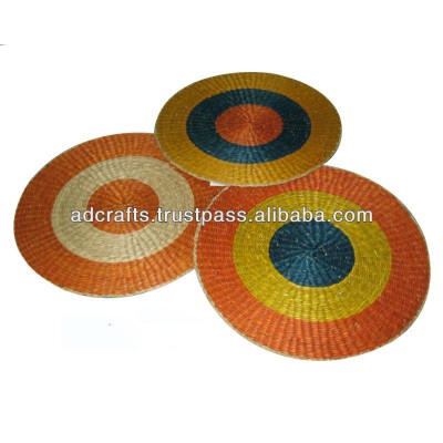 Various color round seagrass placemat - Nice seagrass placemat