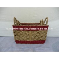 New eco- friendly, Seagrass basket, food basket, new design basket, wicker basket, made in Vietnam